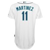 Edgar Martinez #11 Seattle Mariners White Official Cool Base Player Jersey