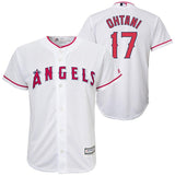 Shohei Ohtani #17 Los Angeles Angels Youth White Official Cool Base Player Jersey