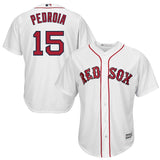 Dustin Pedroia #15 Boston Red Sox Youth White Official Cool Base Player Jersey