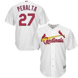 Jhonny Peralta #27 St. Louis Cardinals White Official Cool Base Player Jersey