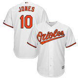 Adam Jones #10 Baltimore Orioles White Home Official Cool Base Player Jersey