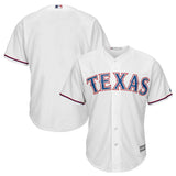 Texas Rangers Youth White Official Cool Base Jersey