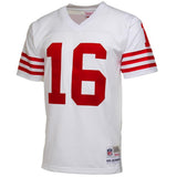 Joe Montana #16 San Francisco 49ers White 1990 Retired Player Vintage Replica Jersey