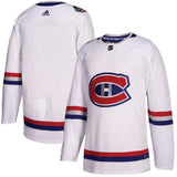 Montreal Canadiens White 2017 NHL 100 Classic Blank Jersey