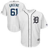 Shane Greene #61 Detroit Tigers White Home Cool Base Player Jersey