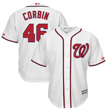 Patrick Corbin #46 Washington Nationals White Home Cool Base Player Jersey