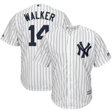Neil Walker #14 New York Yankees White Home Cool Base Player Jersey