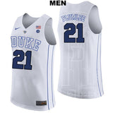 Miles Plumlee #21 Duke Blue Devils Stitched Mens College Basketball Jersey