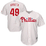 Jake Arrieta #49 Philadelphia Phillies Youth White Replica Player Jersey