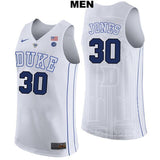 Dahntay Jones #30 Duke Blue Devils Stitched Mens College Basketball Jersey