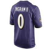 Mark Ingram #0 Baltimore Ravens Black Game Jersey