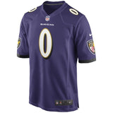 Mark Ingram #0 Baltimore Ravens Black Game Jersey