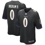 Mark Ingram #0 Baltimore Ravens Black Game Jersey