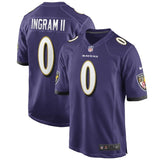 Mark Ingram #0 Baltimore Ravens Black Game Jersey