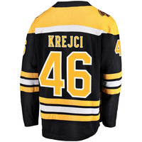 Fanatics Branded David Krejci Boston Bruins Black Home Breakaway Player Jersey