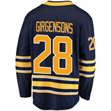 Fanatics Branded Zemgus Girgensons Buffalo Sabres Navy Breakaway Player Jersey