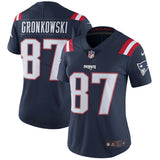 Rob Gronkowski #87 New England Patriots Women's Navy Vapor Untouchable Color Rush Limited Player Jersey