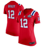 Tom Brady #12 New England Patriots Women's Red Super Bowl LIII Bound Game Jersey