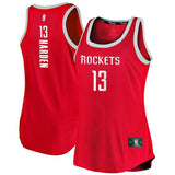 James Harden #13 Houston Rockets Women's Red Fast Break Tank Jersey - Icon Edition