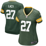 Eddie Lacy #27 Green Bay Packers Women's Green Game Jersey