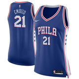 Joel Embiid #21 Philadelphia 76ers Women's Royal Swingman Jersey - Icon Edition