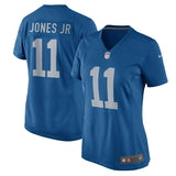 Marvin Jones Jr #11 Detroit Lions Women's Blue 2017 Throwback Game Jersey