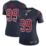 J.J. Watt #99 Houston Texans Women's Navy Color Rush Legend Jersey