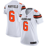 Baker Mayfield #6 Cleveland Browns Women's White Player Game Jersey
