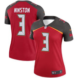 Jameis Winston #3 Tampa Bay Buccaneers Women's Red Legend Jersey