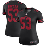 NaVorro Bowman #53 San Francisco 49ers Women's Black Color Rush Legend Jersey