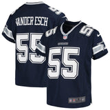 Leighton Vander #55 Esch Dallas Cowboys Youth White/Navy Game Jersey