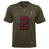 Matt Ryan #2 Atlanta Falcons Youth Olive Salute to Service Game Jersey