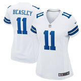 Cole Beasley #11 Dallas Cowboys Women's White Game Jersey