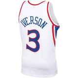 Allen Iverson #3 Philadelphia 76ers White 1996-97 Hardwood Classics Mens Swingman Jersey