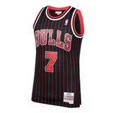 Toni Kukoc #7 Chicago Bulls Black 1995-96 Hardwood Classics Mens Swingman Jersey