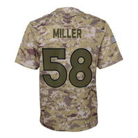 Von Miller #58 Denver Broncos Youth Camo Salute to Service Game Jersey