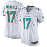 Ryan Tannehill #17 Miami Dolphins Women's White/Aqua New 2018 Game Jersey