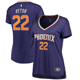 DeAndre Ayton #22 Phoenix Suns Women's Purple Fast Break Replica Jersey