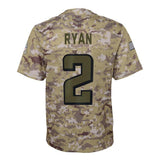 Matt Ryan #2 Atlanta Falcons Youth Camo Salute to Service Game Jersey
