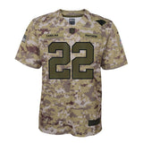 Christian McCaffrey #22 Carolina Panthers Youth Camo Salute to Service Game Jersey