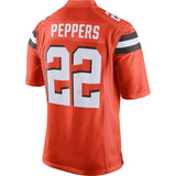 Jabrill Peppers #22 Cleveland Browns Youth Orange Player Game Jersey