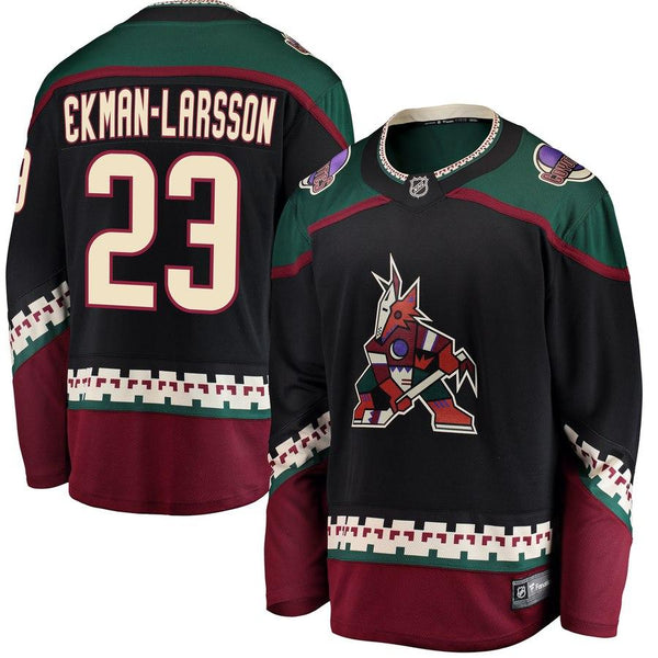 Fanatics Branded Oliver Ekman-Larsson Arizona Coyotes Black Premier Breakaway Player Jersey