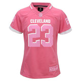 Joe Haden #23 Cleveland Browns Girls Youth Pink Bubble Gum Jersey