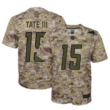 Golden Tate #15 Detroit Lions Youth Camo Salute to Service Game Jersey