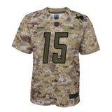 Golden Tate #15 Detroit Lions Youth Camo Salute to Service Game Jersey
