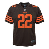 Jabrill Peppers #22 Cleveland Browns Youth Brown Color Rush Game Jersey