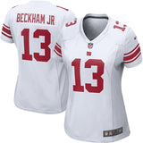 Odell Beckham Jr #13 New York Giants Women's White/Royal Game Jersey