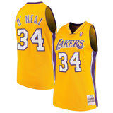 Shaquille O`Neal #34 Los Angeles Lakers Gold 1999-00 Hardwood Classics