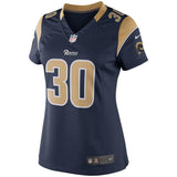Todd Gurley II #30 Los Angeles Rams Women's Navy Limited Jersey
