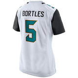 Blake Bortles #5 Jacksonville Jaguars Women's Black/White Game Jersey